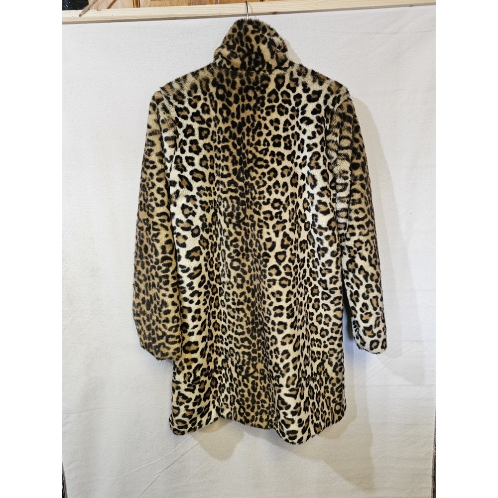 BlankeNYC Women's XS Faux Fur Coat Leopard Print - Picture 14 of 16